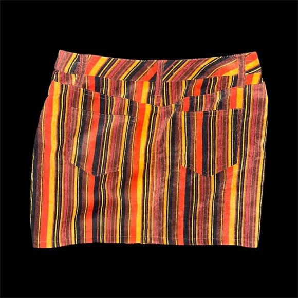 Altar'd State Colorful Striped Mini Skirt - Picture 3 of 3